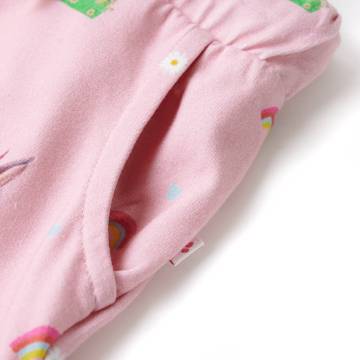 Kids' Light Pink Drawstring Shorts - Comfortable & Stylish