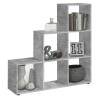 FMD Room Divider with 6 Compartments Concrete Grey Colour concrete grey Number of 1 