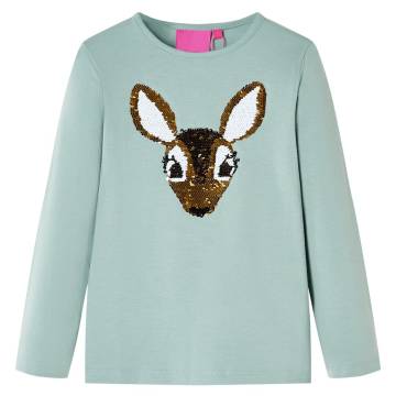 Kids' Long Sleeve T-Shirt - Medium Mint 128 | Hipo Market