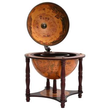 Elegant Globe Bar Wine Stand - Solid Eucalyptus - Hipomarket