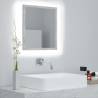 LED Bathroom Mirror Concrete Grey 40x8.5x37 cm Acrylic Colour concrete grey Quantity in Package 1 