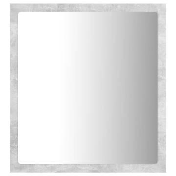 LED Bathroom Mirror Concrete Grey - Stylish & Functional | HipoMarket