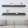 Wall Shelves 2 pcs Grey 110x12x9 cm Solid Wood Pine Colour grey Size 110 x 12 x 9 cm Quantity in Package 1 Number of Pieces 