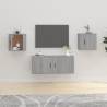 Wall Mounted TV Cabinets 2 pcs Grey Sonoma 40x34.5x40 cm Colour grey sonoma Quantity in Package 2 Height 40 cm Width 