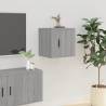 Wall Mounted TV Cabinets - Grey Sonoma | 2 pcs | 40x34.5x40 cm