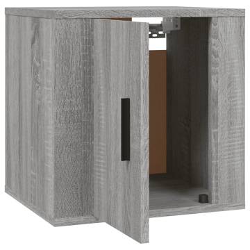 Wall Mounted TV Cabinets - Grey Sonoma | 2 pcs | 40x34.5x40 cm