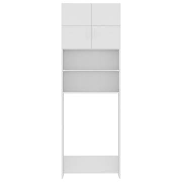 Washing Machine Cabinet White - Stylish Storage Solution