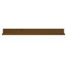 Honey Brown Wall Shelves - 2 pcs Solid Pine, 110x11x9 cm