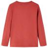 Kids' Long Sleeve T-Shirt Burnt Red - Age 9-10 | HiPoMarket