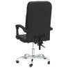 Comfortable Reclining Office Chair - Black Faux Leather