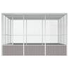 Large Grey Bird Cage - Galvanised Steel 302.5x324.5x211.5 cm