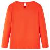 Kids' Long Sleeve T-Shirt - Dark Orange Size 128 | HipoMarket