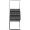 Stripe Shower Cabin ESG 80x80 cm - Black | Hipomarket UK