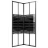 Stripe Shower Cabin ESG 80x80 cm - Black | Hipomarket UK