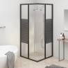 Stripe Shower Cabin ESG 80x80 cm - Black | Hipomarket UK