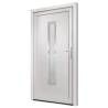 Front Door White 98x200 cm PVC - Stylish & Secure Entrance