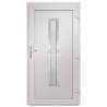 Front Door White 98x200 cm PVC - Stylish & Secure Entrance