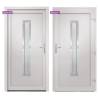 Front Door White 98x200 cm PVC - Stylish & Secure Entrance