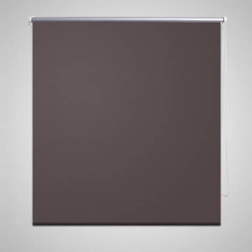 Roller Blind Blackout 120x230 cm Coffee - 100% Light Reduction