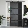 Sliding Door Black 102.5x205 cm Tempered Glass and Aluminium Colour black Size 102.5 x 205 cm Quantity in Package 1 Model dark transparent 