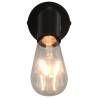 Spot Lights 2 pcs with Filament Bulbs 2 W Black E27 - Hipo Market