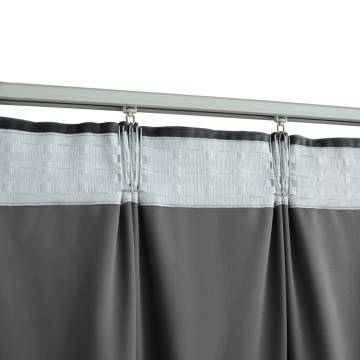 Elegant Blackout Curtains - Velvet Anthracite 140x245 cm