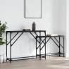 Nesting Console Tables 2 pcs Black Engineered Wood Colour black Quantity in Package 1 