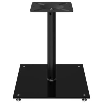 2 pcs Black Tempered Glass Speaker Stands - Durable & Stylish