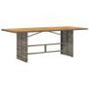 Garden Table with Acacia Wood Top Grey - 190x80 cm | HipoMarket