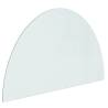 Fireplace Glass Plate Half Round 1000x600 mm | Hipo Market