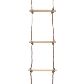 Kids Rope Ladder 290 cm Wood - Safe Climbing Fun!