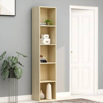 Book Cabinet Sonoma Oak - Modern Design | Hipomarket UK