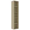 Book Cabinet Sonoma Oak - Modern Design | Hipomarket UK