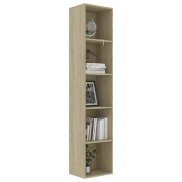 Book Cabinet Sonoma Oak - Modern Design | Hipomarket UK