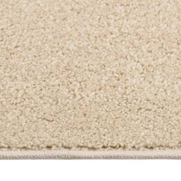 Beige Short Pile Rug 80x150 cm - Elegant Home Décor