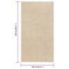 Beige Short Pile Rug 80x150 cm - Elegant Home Décor