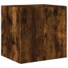 Stylish TV Wall Cabinets with LED Lights - Smoked Oak