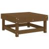 Garden Footstool - Honey Brown Solid Pine Wood | HipoMarket