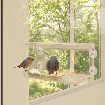 Window Bird Feeders - 2 pcs Acrylic | Hipomarket