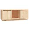 Trendy Solid Pine TV Cabinet - 110.5x35x44 cm