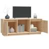 Trendy Solid Pine TV Cabinet - 110.5x35x44 cm