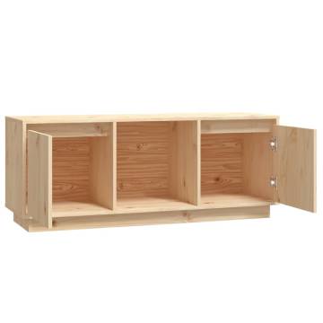 Trendy Solid Pine TV Cabinet - 110.5x35x44 cm