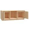 Trendy Solid Pine TV Cabinet - 110.5x35x44 cm