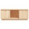 Trendy Solid Pine TV Cabinet - 110.5x35x44 cm