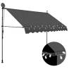 Manual Retractable Awning with LED 300 cm Anthracite Colour anthracite Quantity in Package 1 Width 300 cm 