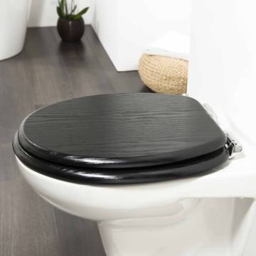 Tiger Soft-Close Toilet Seat Blackwash MDF - Comfort & Quality