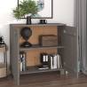 Sideboard HAMAR Light Grey - Solid Pine Wood 85x35x80 cm