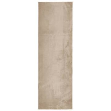 HUARTE Soft Washable Sand Rug 80x250 cm - Cozy & Durable