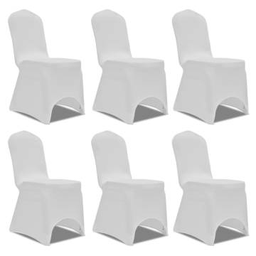 Stretch White Chair Covers (12 pcs) for Every Event