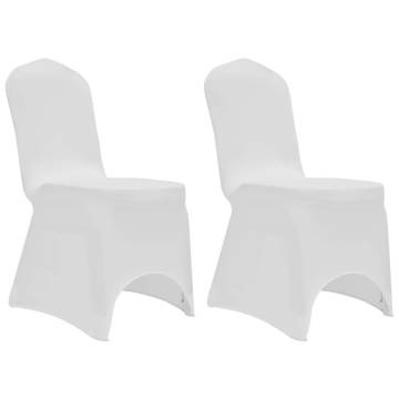 Stretch White Chair Covers (12 pcs) for Every Event